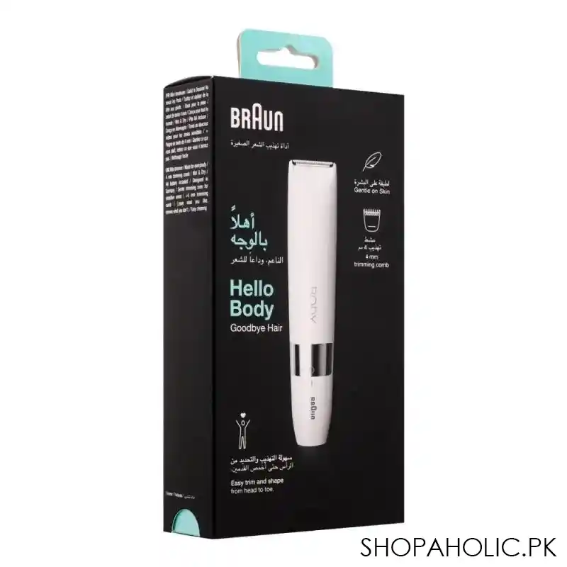 braun hello body face mini hair remover, bs 1000 image2