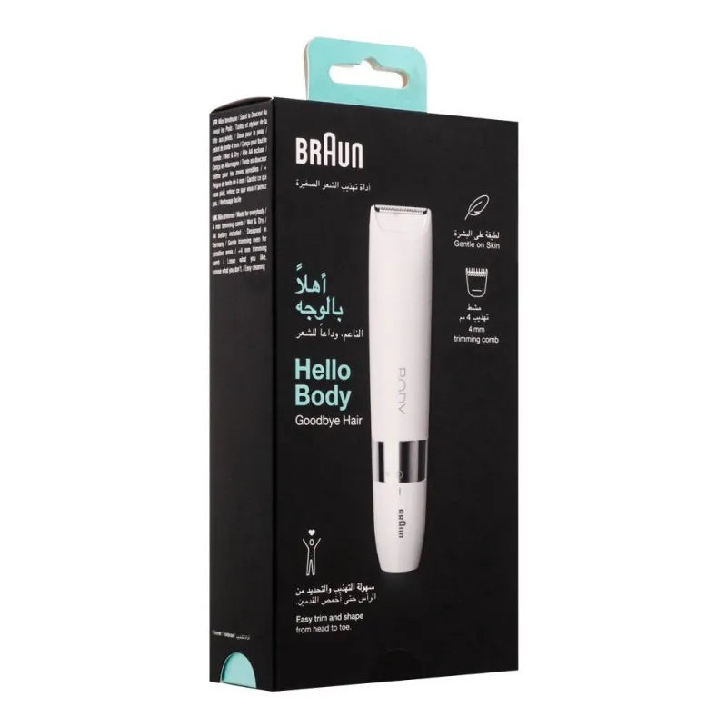 braun hello body face mini hair remover, bs 1000 image2