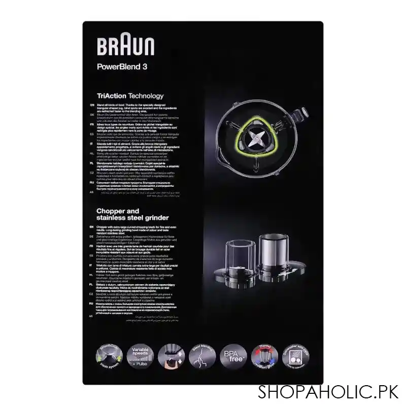 braun powerblend 3 jug blender, jb 3273 image4