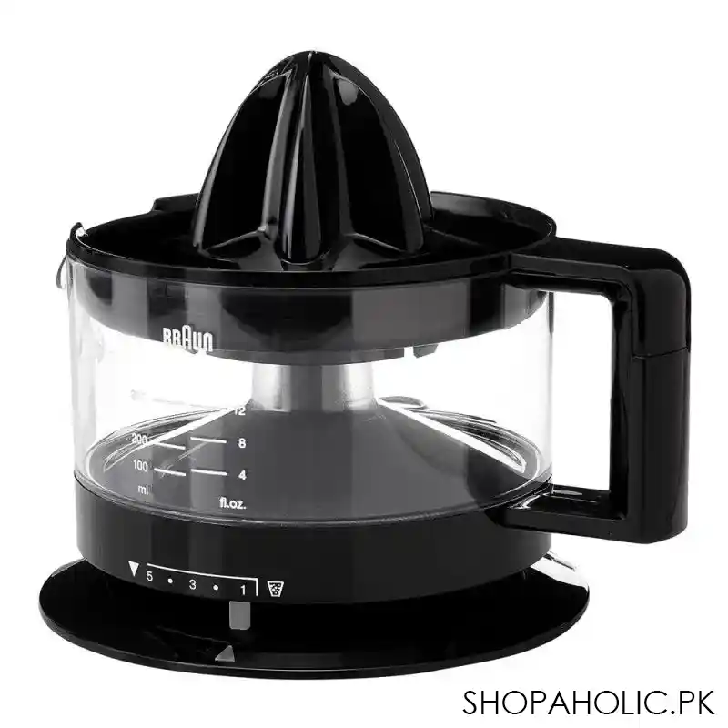 braun tribute collection citrus juicer, black, cj 3000bk main image