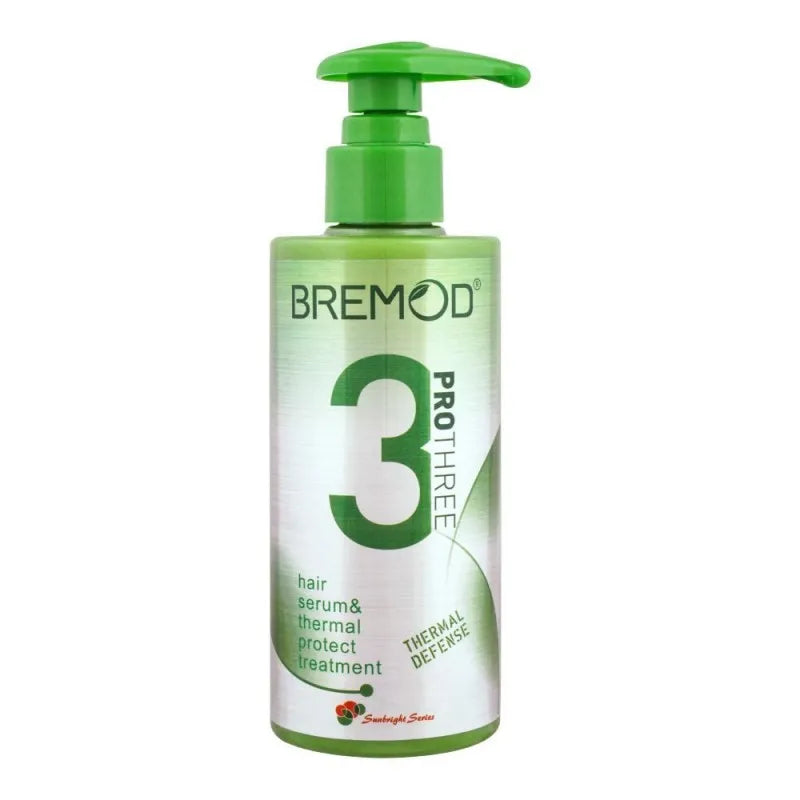 bremod 3 pro three hair serum & thermal protect treatment, thermal defense, 250ml main image