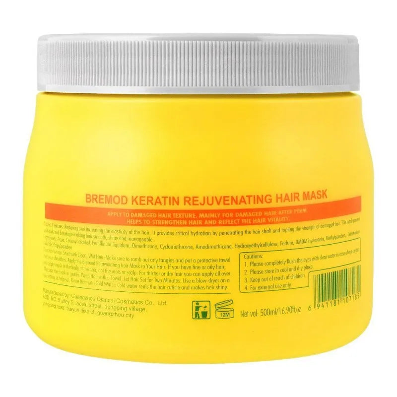 bremod keratin 3 rejuvenating hair mask, 500ml image2