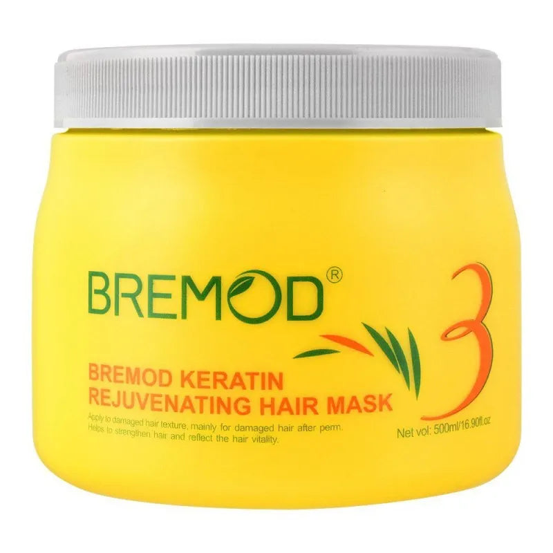 bremod keratin 3 rejuvenating hair mask, 500ml main image