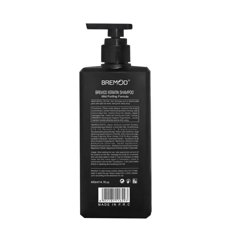 bremod keratin plant extract shampoo, 400ml image2