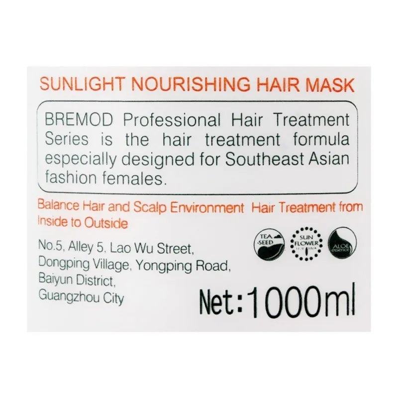 bremod sunlight nourishing hair mask, 1000ml image4