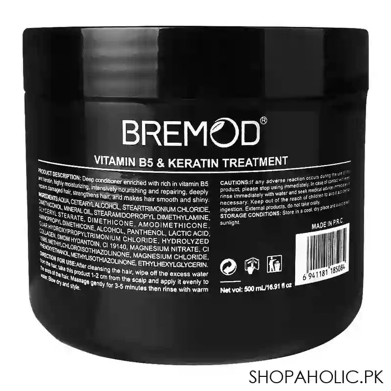 Bremod Vitamin B5 and Keratin Treatment, 500ml - Image 2