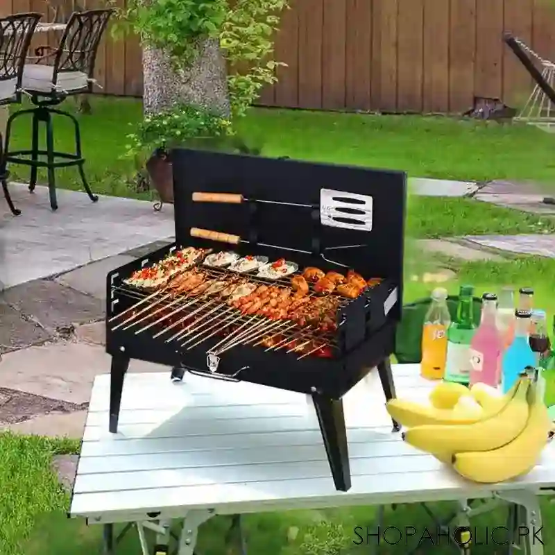 briefcase folding bbq grill main image