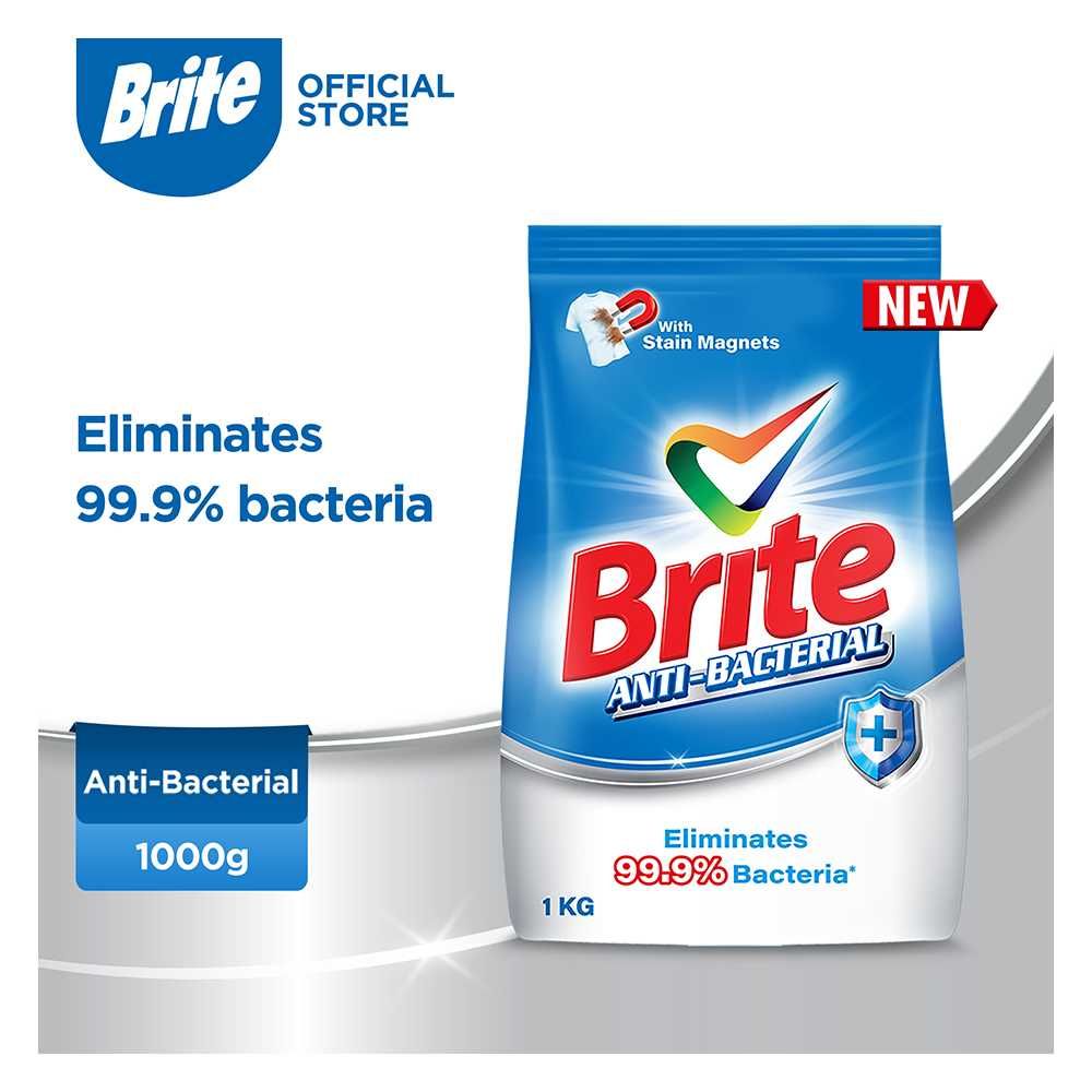 Brite Anti-Bacterial Detergent Powder 1 KG - Main Image