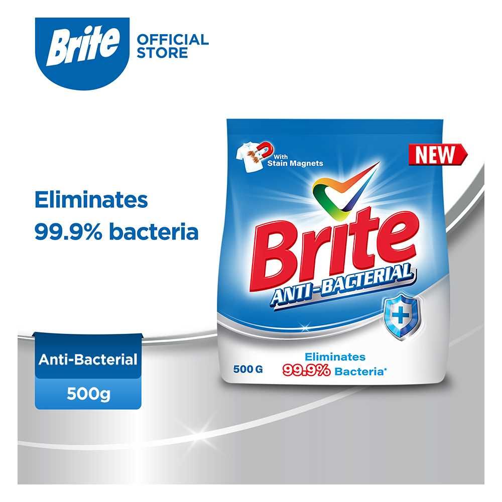 Brite Anti-Bacterial Detergent Powder, 500g - Main Image