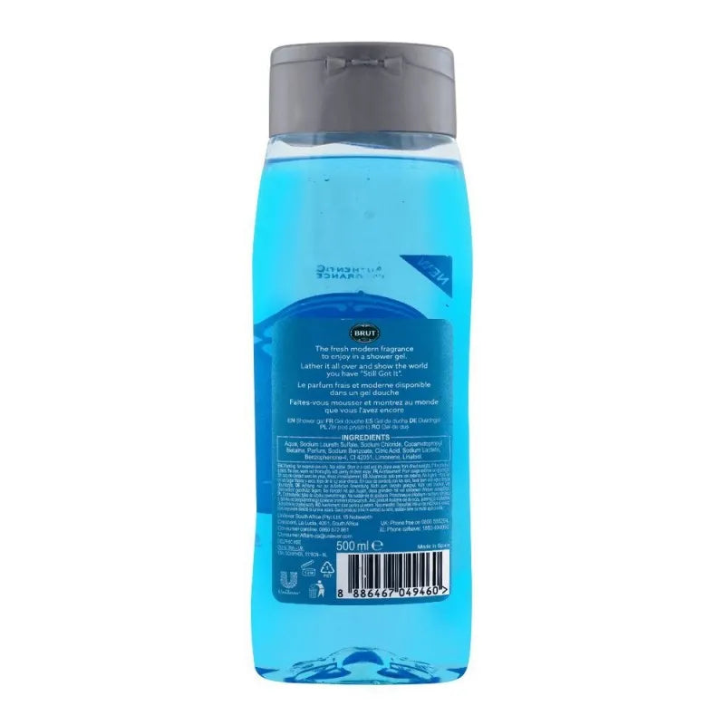 brut sport style all in one hair & body shower gel, 500ml image2