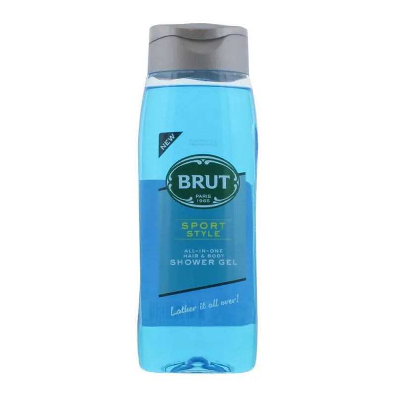 brut sport style all in one hair & body shower gel, 500ml main image