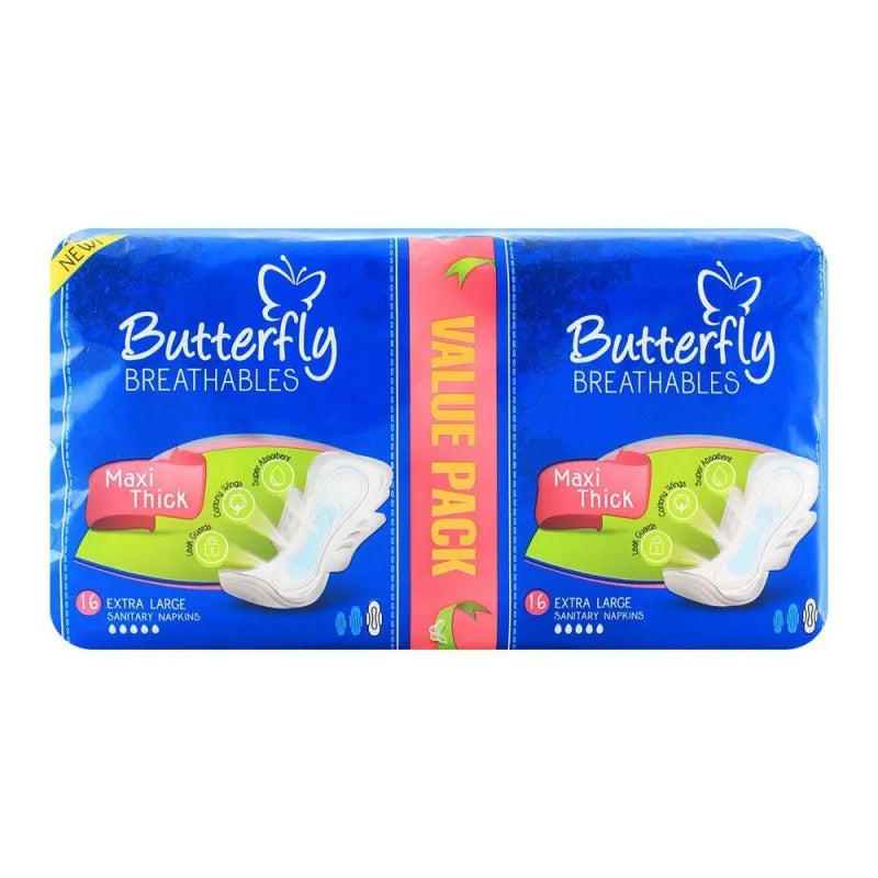 butterfly breathables maxi thick extra large 16 pack image2