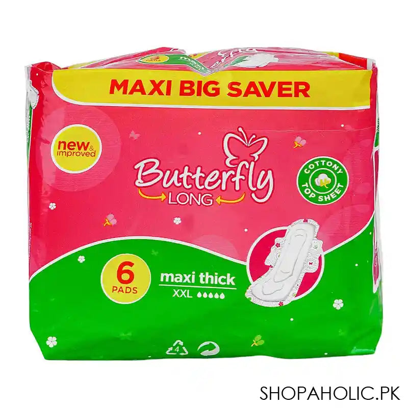 Butterfly Long Maxi Thick Big Saver, XXL, 6-Pads - Main Image