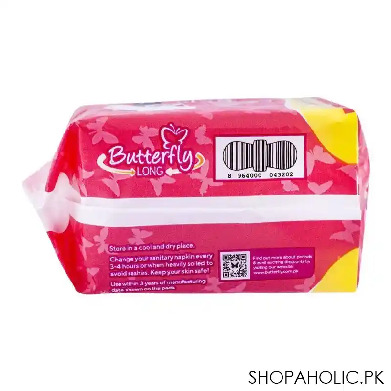 butterfly long maxi thick sanitary napkins, long, 5 pads, maxi big saver image5