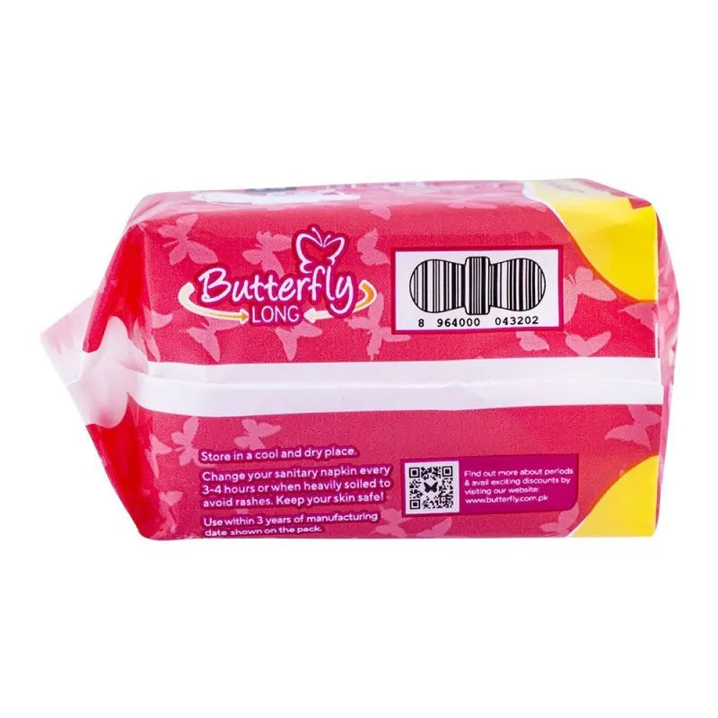 butterfly long maxi thick sanitary napkins, long, 5 pads, maxi big saver image5