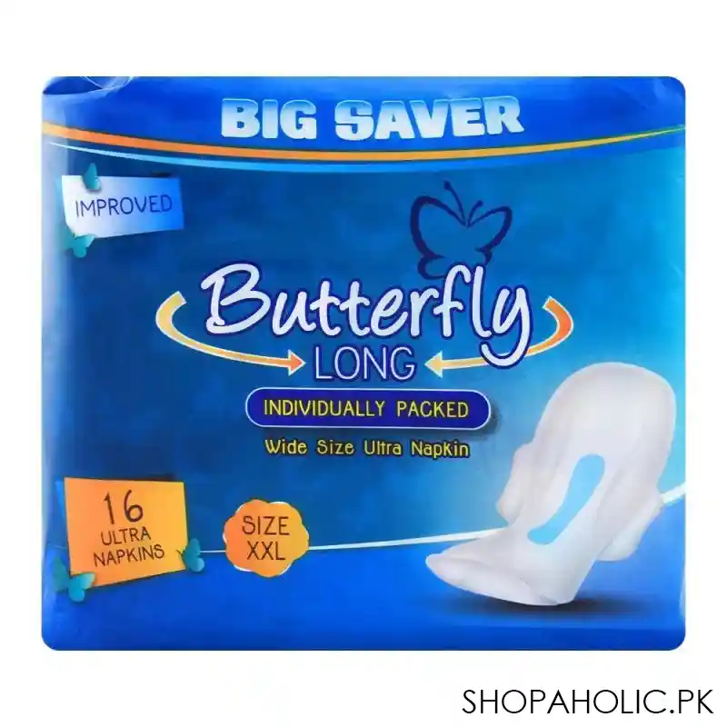 butterfly long wide size ultra napkins xxl 16 pack image2