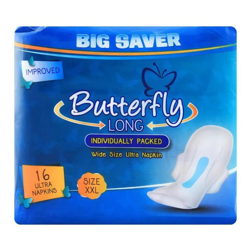 butterfly long wide size ultra napkins xxl 16 pack image2