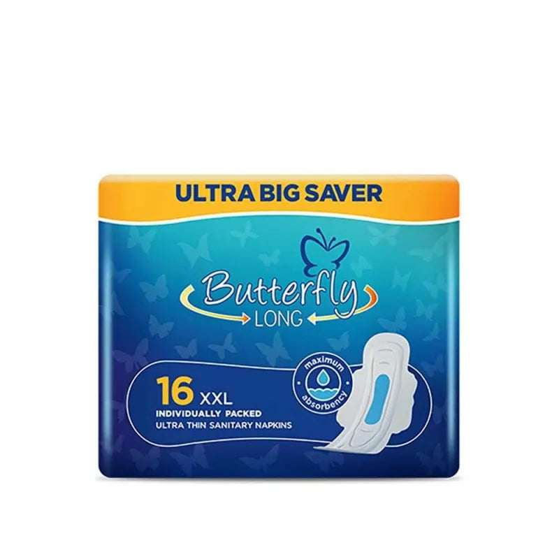 butterfly long wide size ultra napkins xxl 16 pack main image