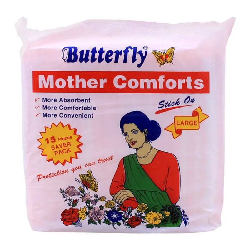 butterfly mother comforts stick on large, 15 pack main image