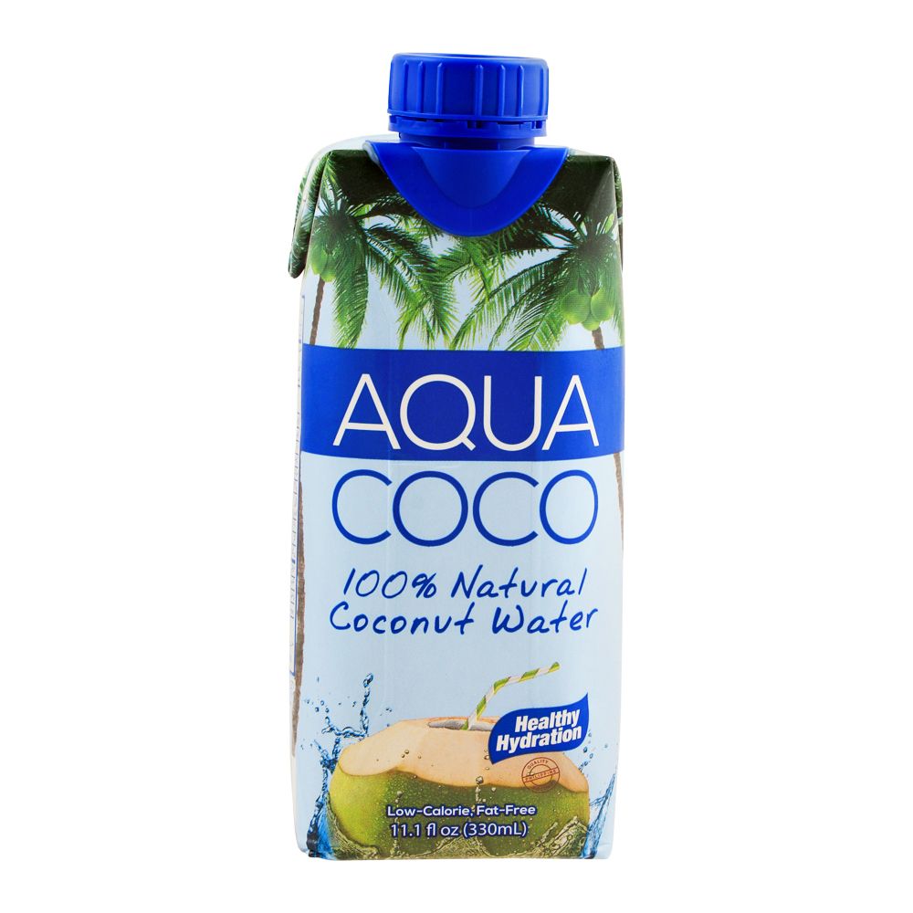 Aqua Coco 100% Natural Coconut Water, 330ml - Main Image