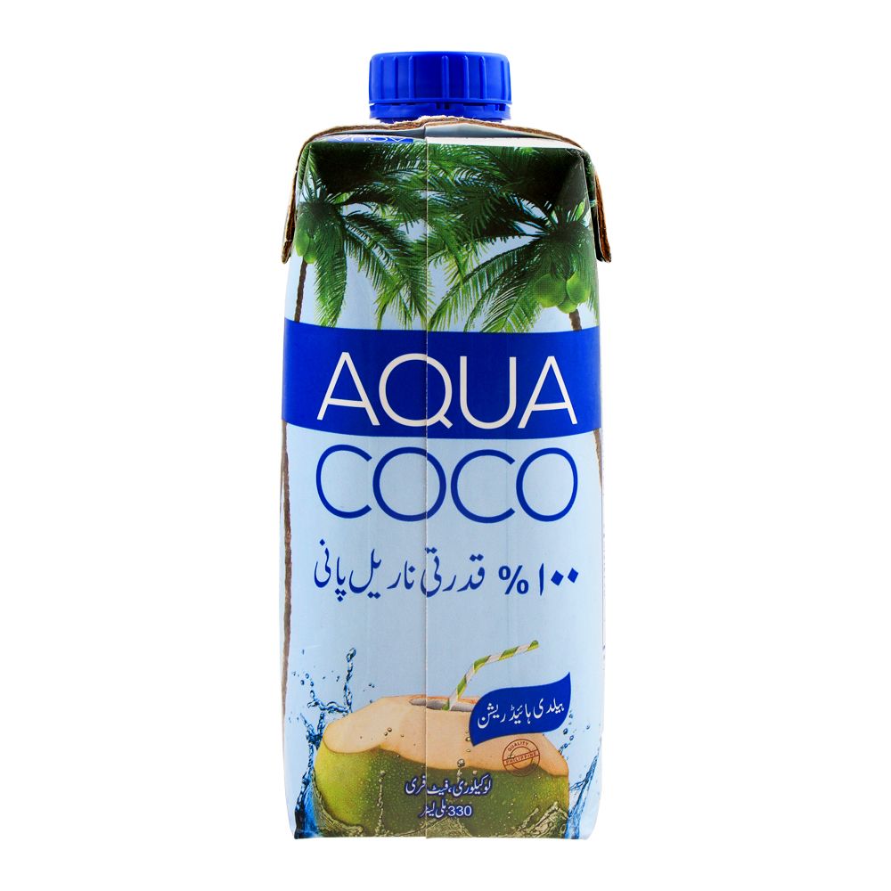 Aqua Coco 100% Natural Coconut Water, 330ml - Image 2