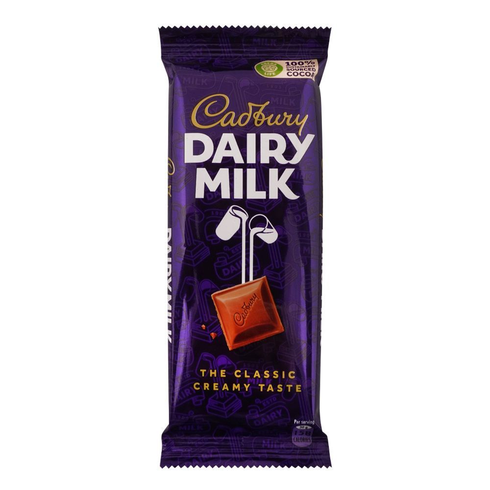 Cadbury Dairy Milk Chocolate, 90g, (Local) - Main Image