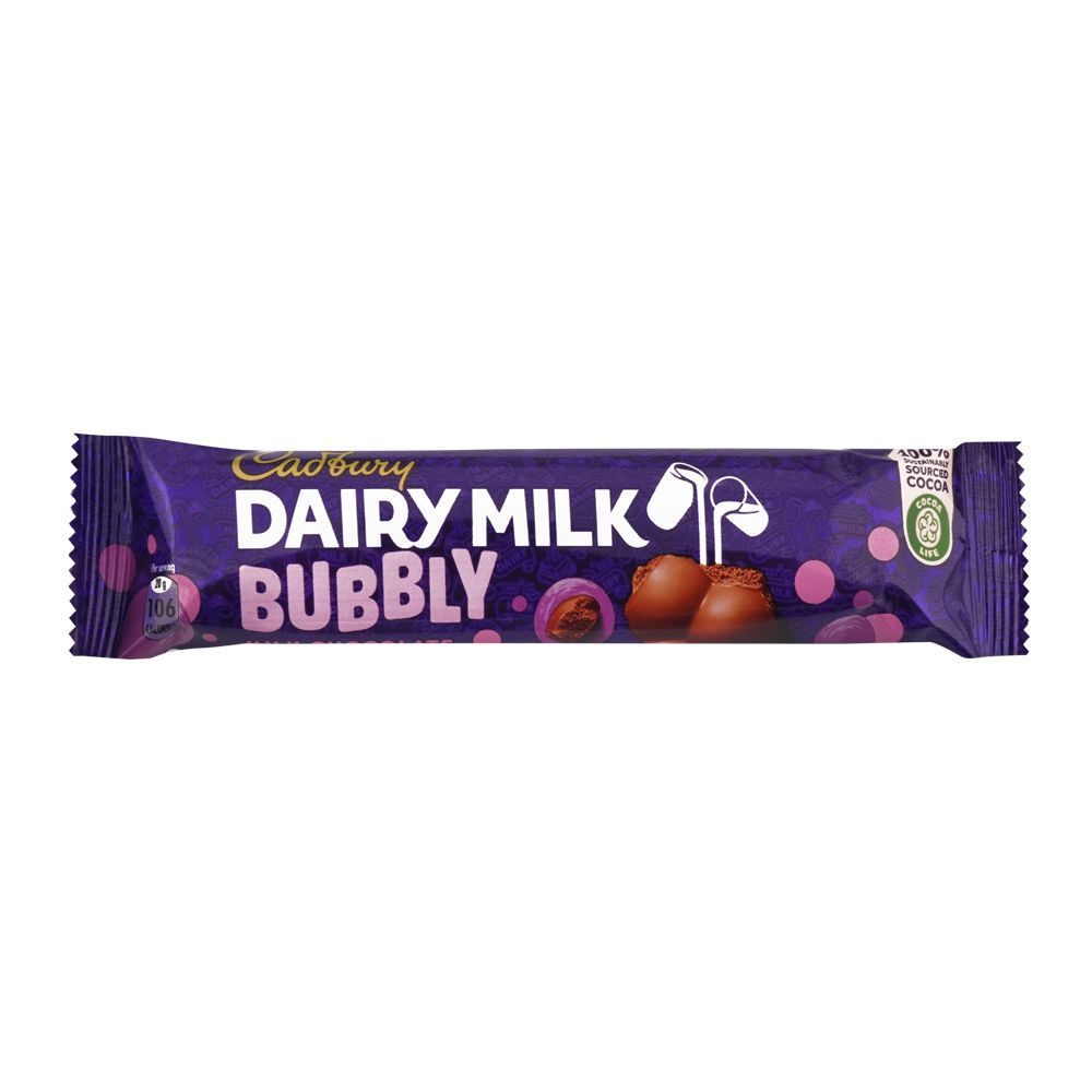 Cadbury Dairy Milk Bubbly Milk Chocolate, 20g, (Local) - Main Image