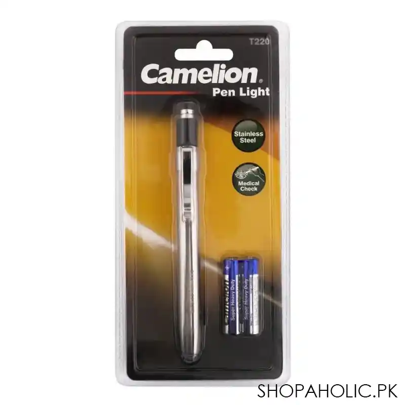 camelion doctor pen light +aaa 2, stainless steel, t220 2r03p db main image