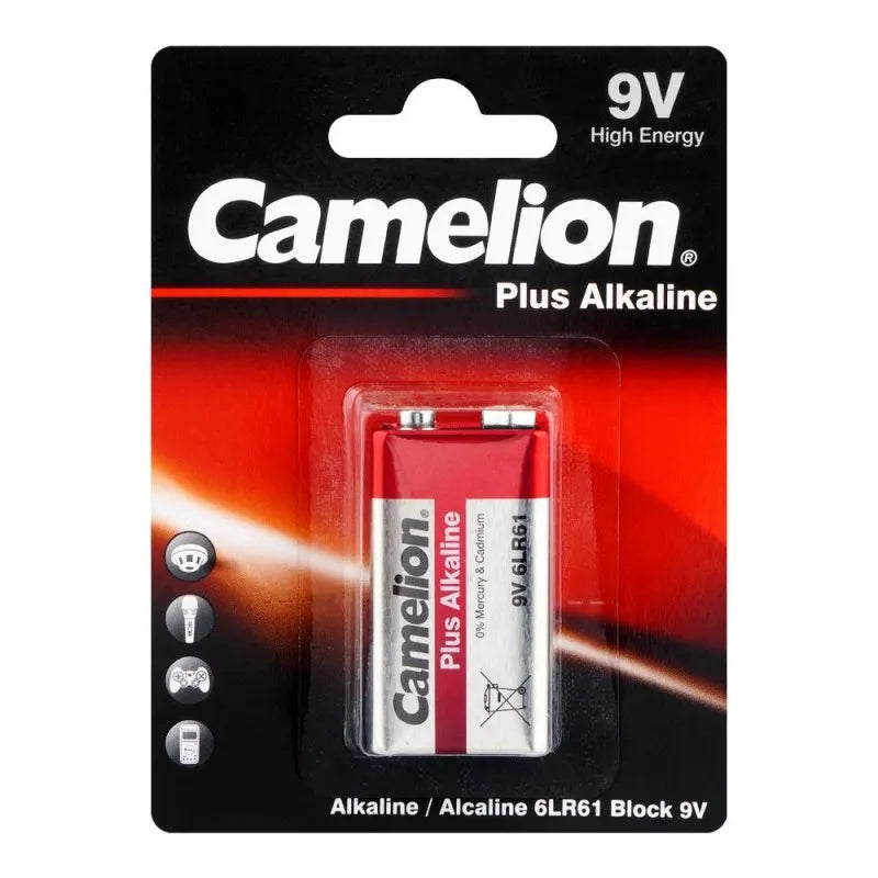 camelion plus alkaline, 9v high energy, 6lr61 bp1 main image