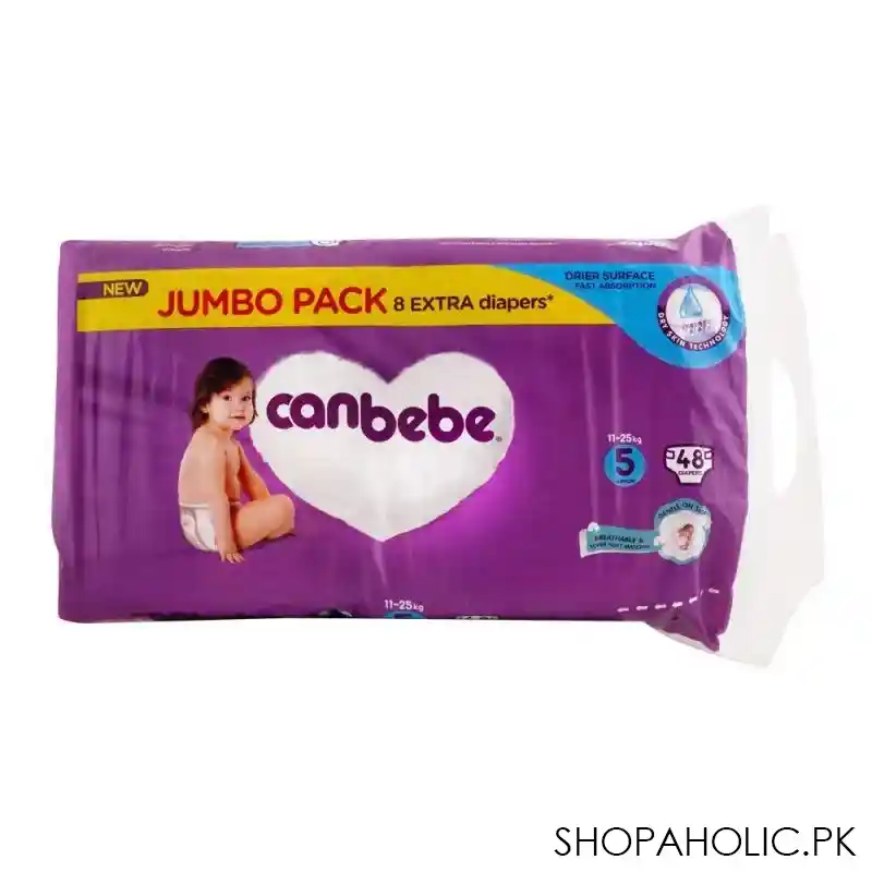 canbebe baby diapers jumbo, no. 05, 11 25 kg, 48 pack image2