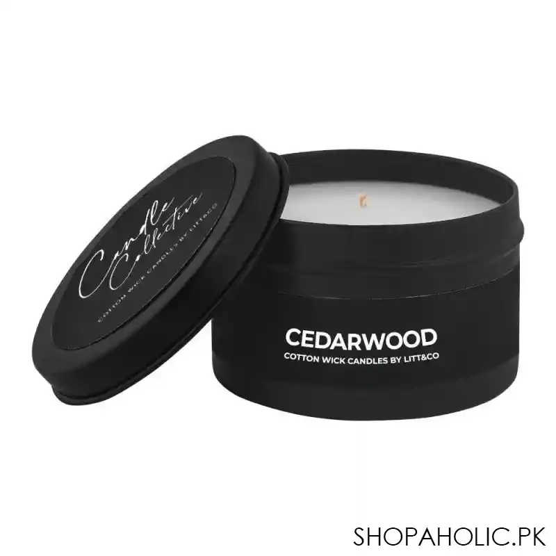 candle collective cedar wood fragranced candle image2