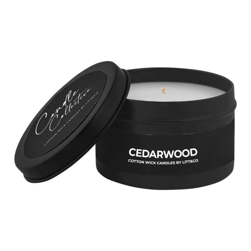 candle collective cedar wood fragranced candle image2