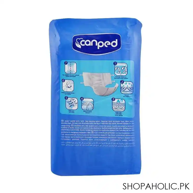 canped adult diaper, extra large, 120 160cm, 7 pack image2