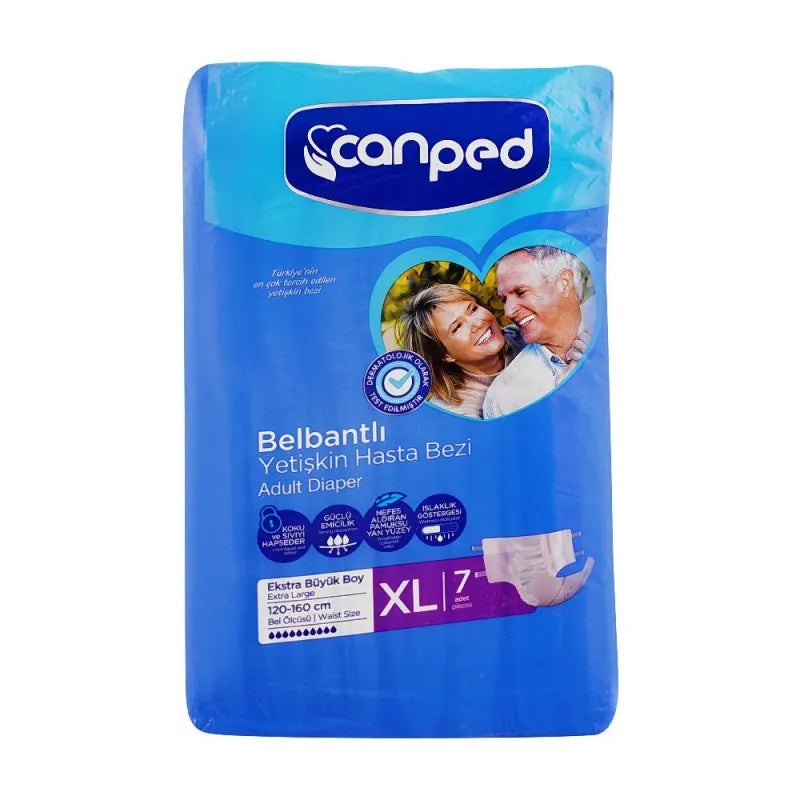 canped adult diaper, extra large, 120 160cm, 7 pack main image