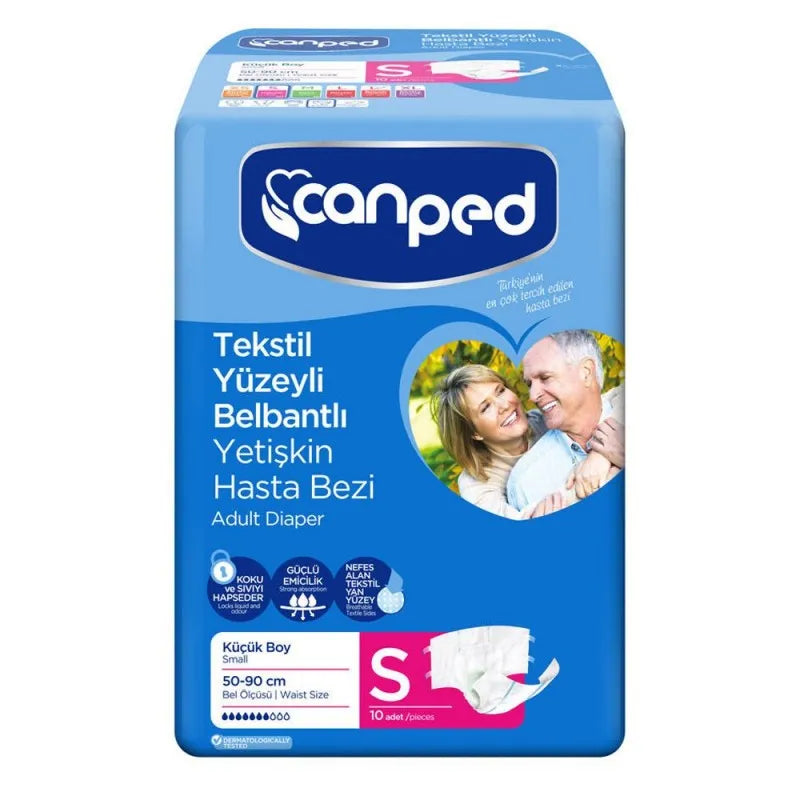 canped adult diaper, small, 50 90cm, 10 pack main image