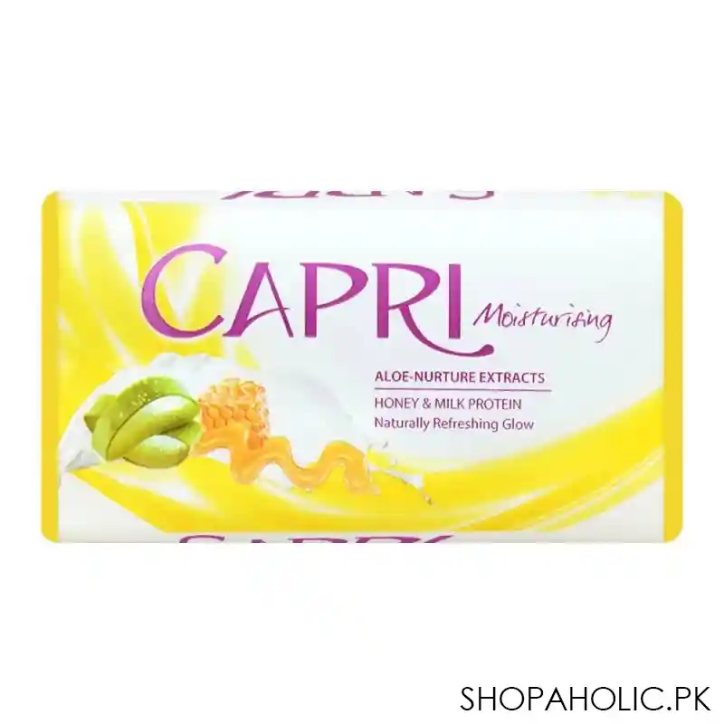 capri moisturising aloe nurture extracts soap, white, 100g main image