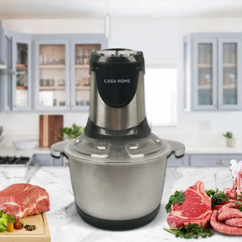 casa home stainless steel electric meat grinder 2 liter main image