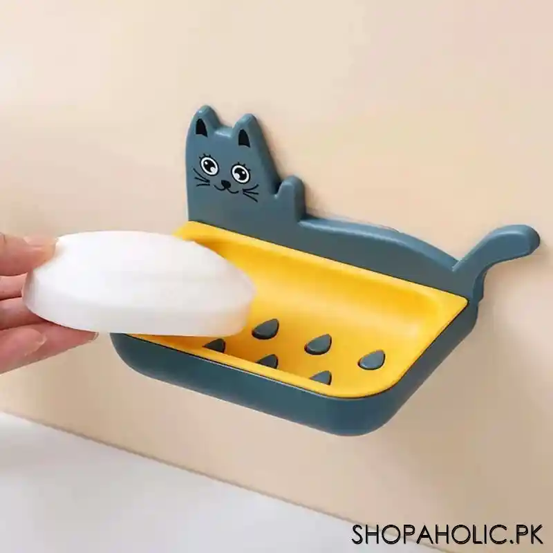 cat shaped soap holder main image