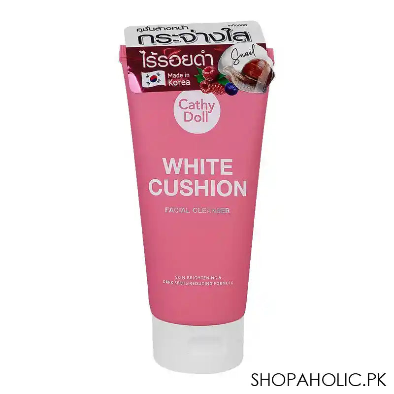 Cathy Doll White Cushion Facial Cleanser, Skin Brightening & Dark Spots Reducing Formula, 120ml - Main Image