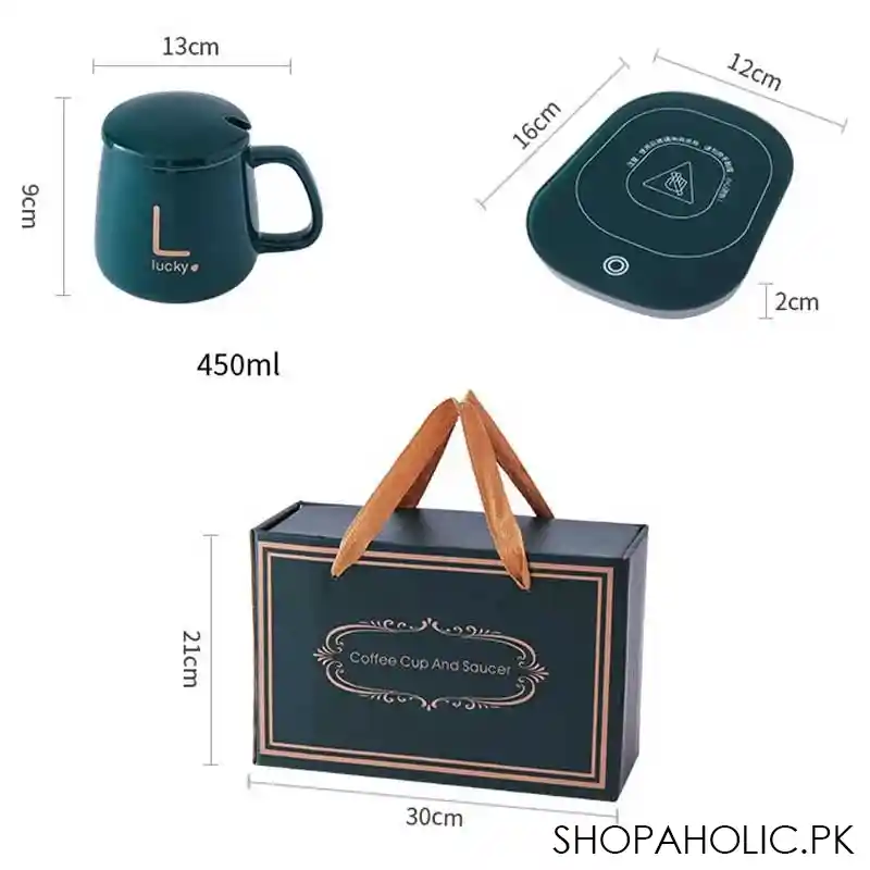 ceramic coffee mug warmer with temperature controlled pad image2