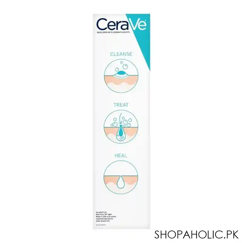 cerave acne foaming cream cleanser, 150ml image4