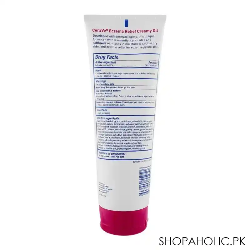 cerave eczema relief creamy oil, 236ml image2