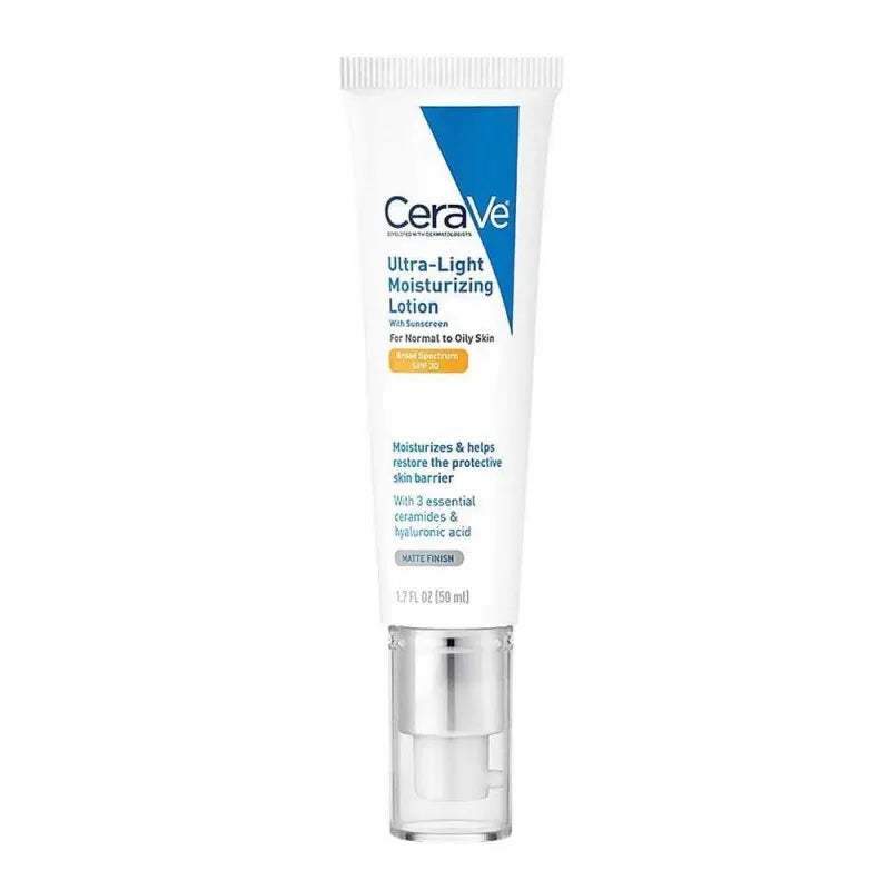 cerave ultra light moisturizing sunscreen spf30 lotion, 50ml main image