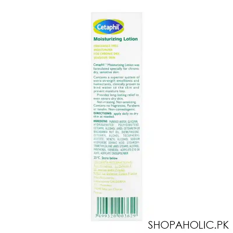 cetaphil fragrance free moisturizing lotion, 200ml image2