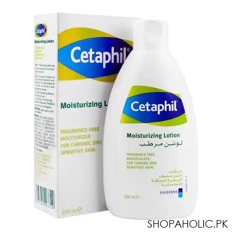 cetaphil fragrance free moisturizing lotion, 200ml main image