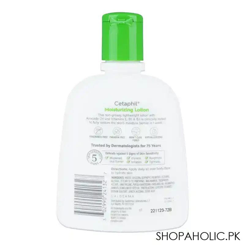 Cetaphil Lotion Moisturizing Dry To Normal, For Sensitive Skin, 237ml - Image 2