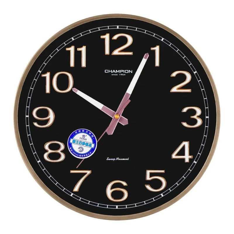 champion wall clock, black, csl 7702 blk main image