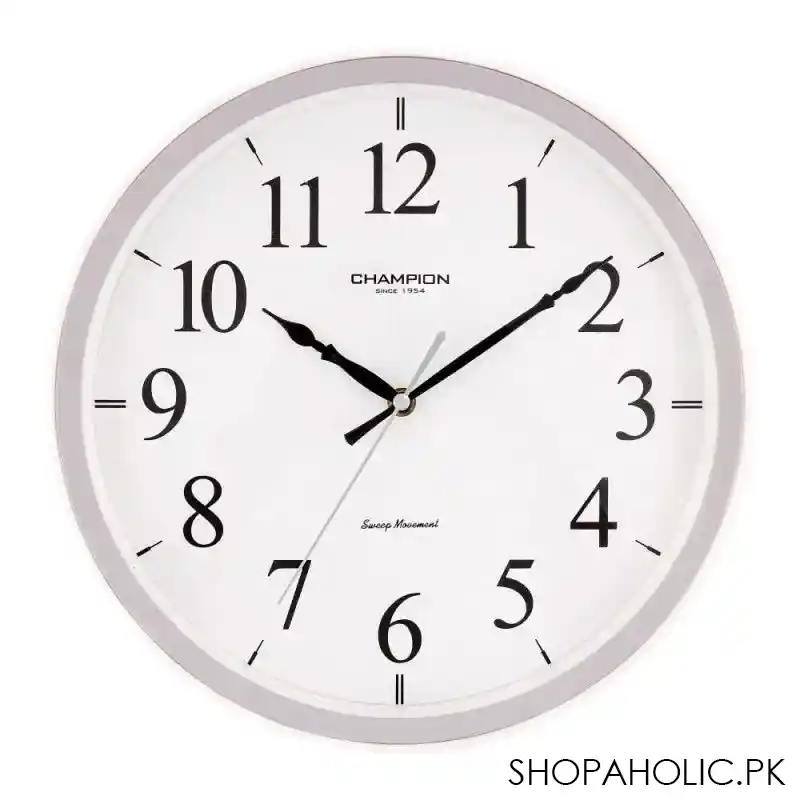 champion wall clock, off white round case with white background, ccb 588 main image