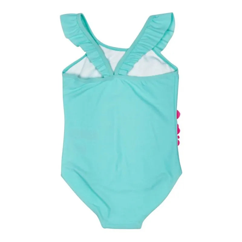 children's clothing girls swim suit, turquoise, vc 718 image2