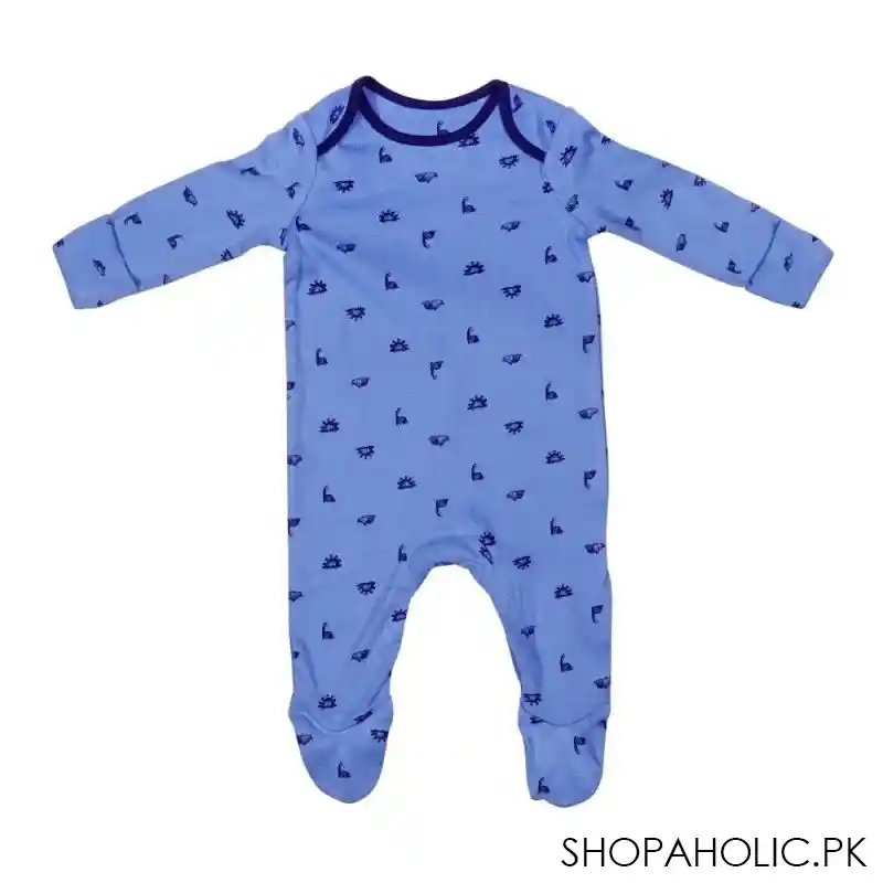 children's clothing romper with socks, printed blue, ta 351 main image